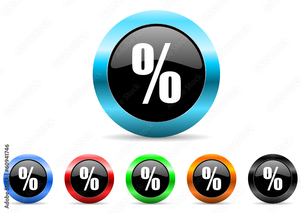 percent icon vector set percent icon vector set
