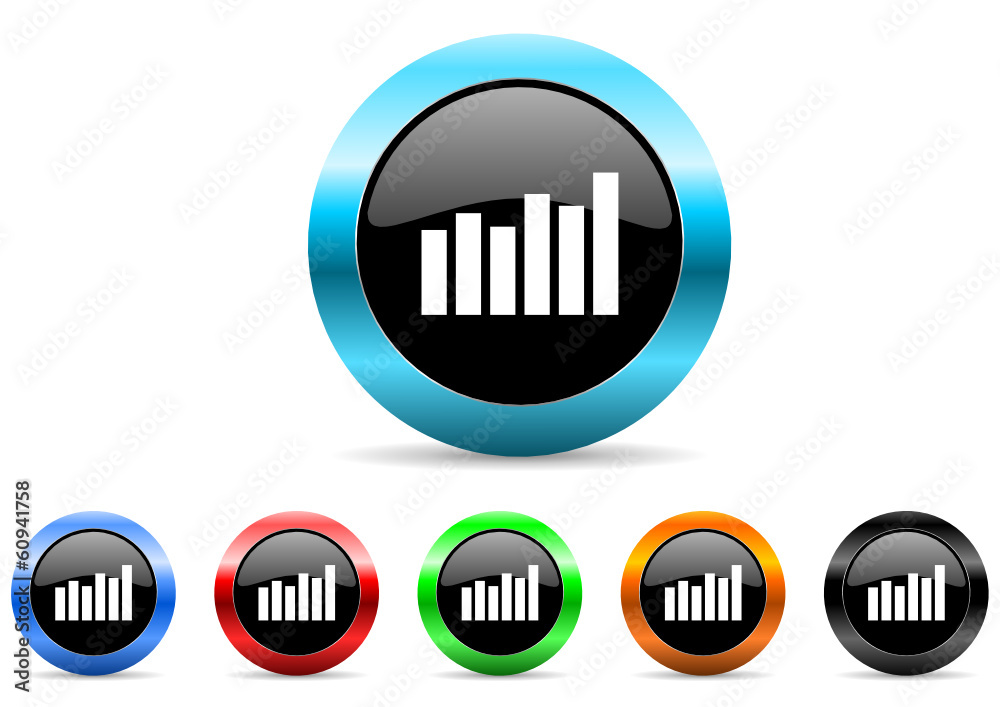 graph icon vector set graph icon vector set