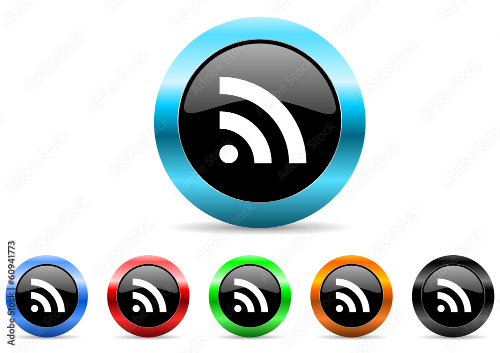 rss icon vector set rss icon vector set