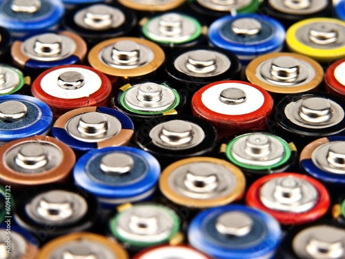 Battery colorful background