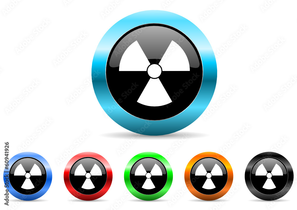 radiation icon vector set radiation icon vector set
