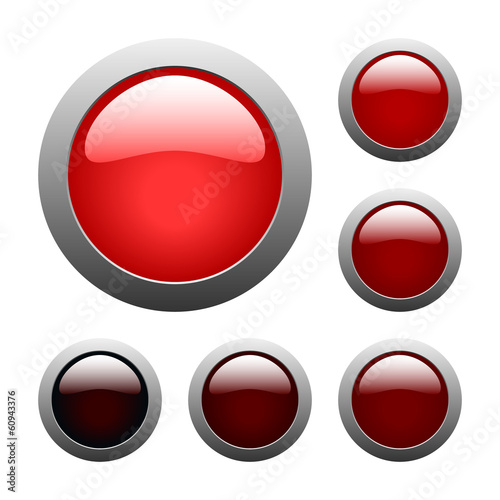 Free Download vector red glass buttons - GFXLoad