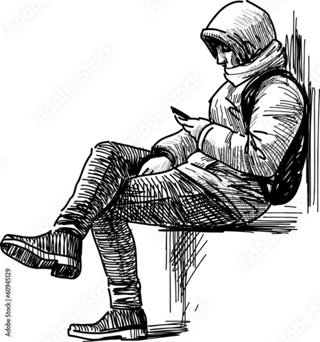 person with a telephone