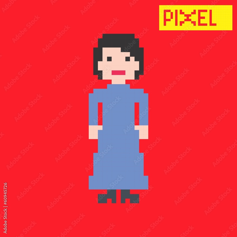 pixel cartoon character pixel cartoon character