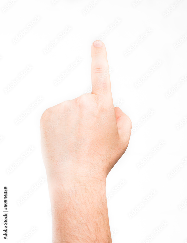 hand touching virtual screen hand touching virtual screen