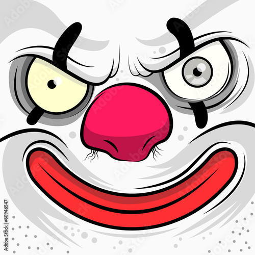 Square Faced Evil Clown