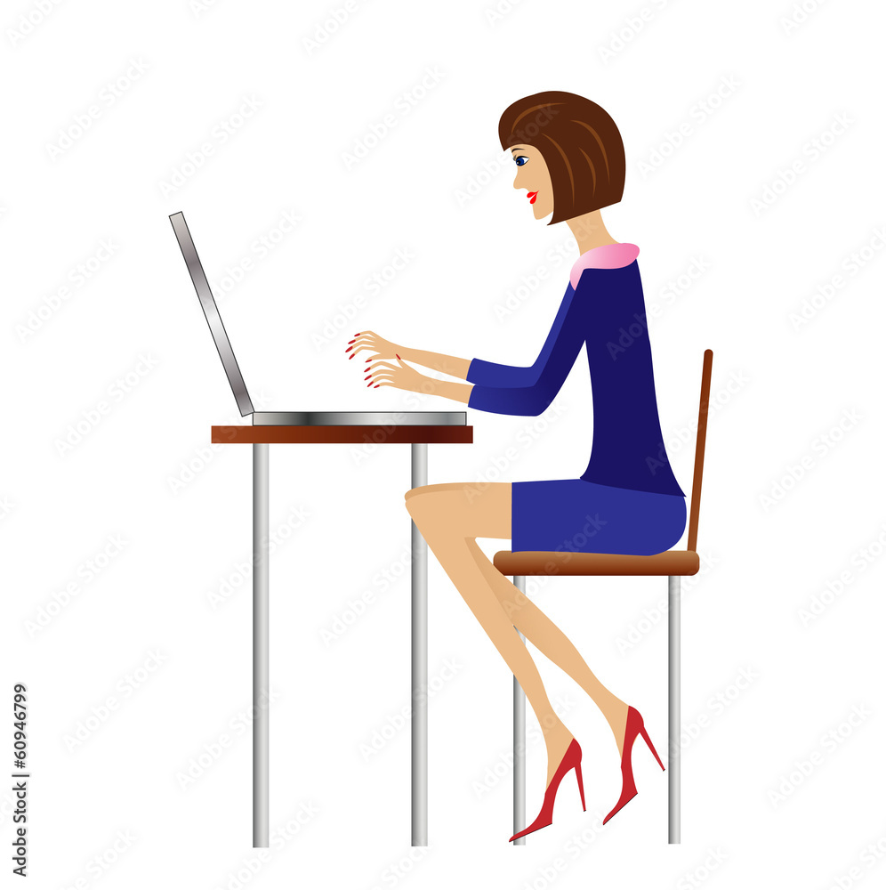 business woman work in office business woman work in office