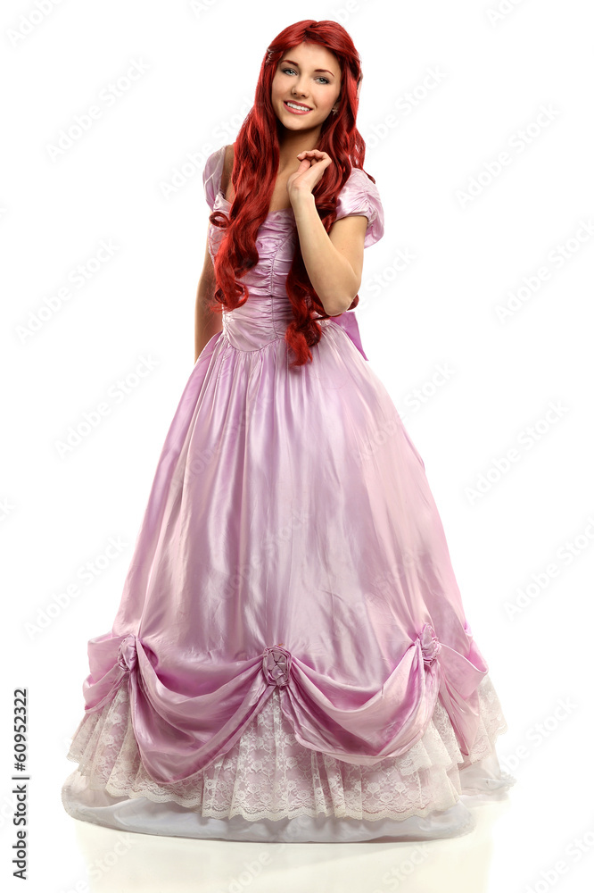 Woman Dressed in Princess Costume