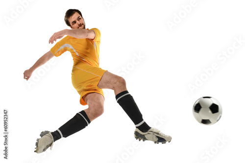 Soccer Player Kicking Ball © R. Gino Santa Maria