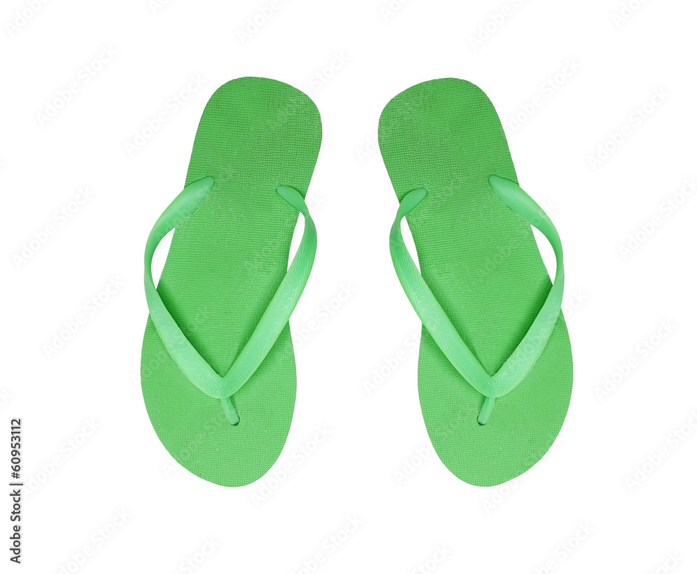green beach shoes isolated on white background green beach shoes isolated on white background