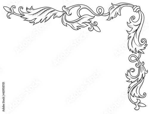 Decorative corner ornament