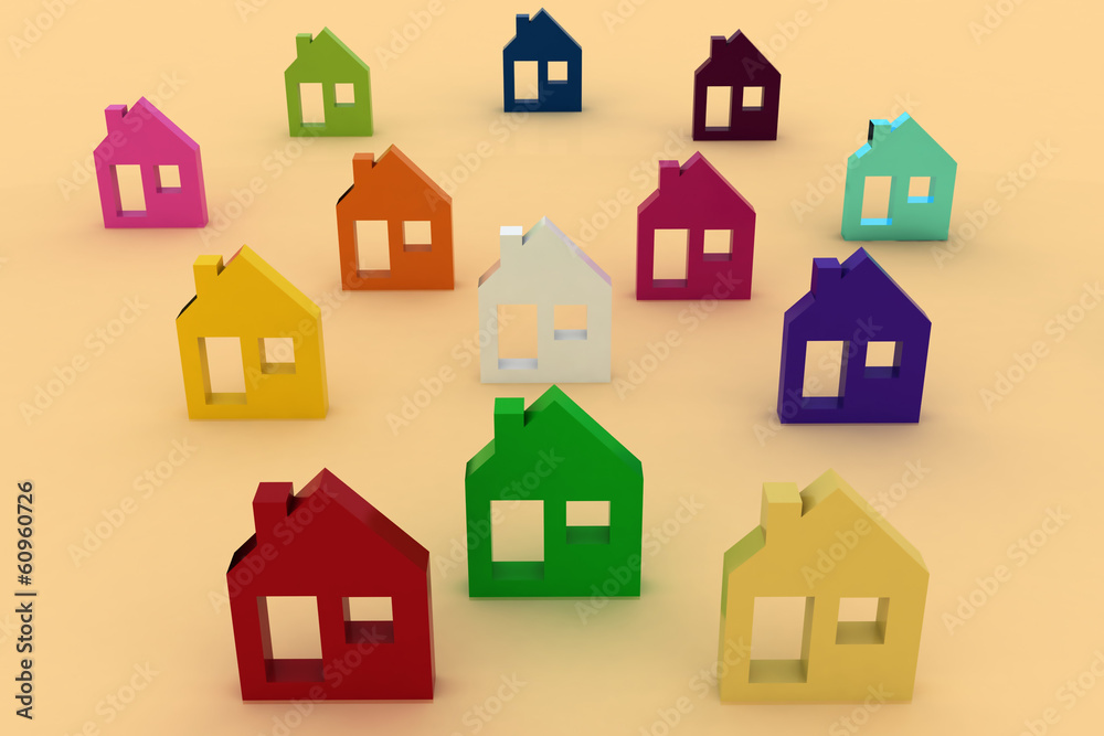 3d model house symbol set 3d model house symbol set