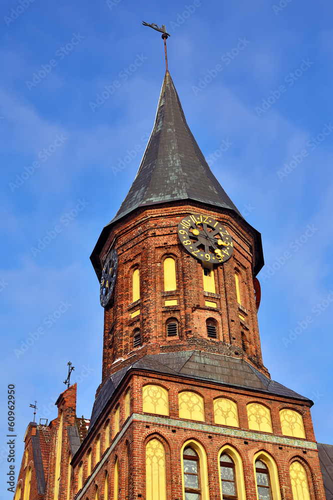 Tower Koenigsberg Cathedral. Kaliningrad (formerly Koenigsberg)