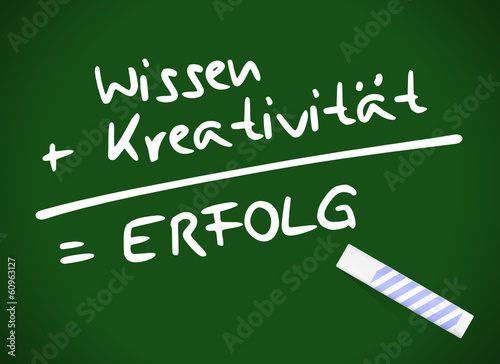tafel wissen kreativitaet erfolg I