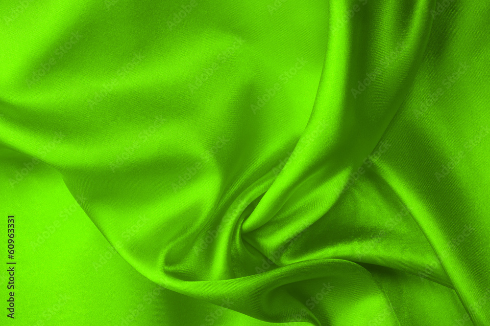 Obraz premium Gren silk fabric background