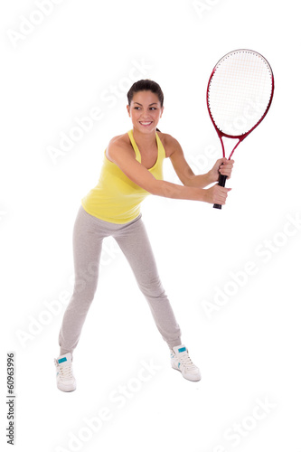 Female tennis player with racket © V&P Photo Studio