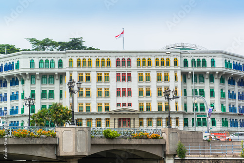 Photography cityscape of singapore at Qlarke quay