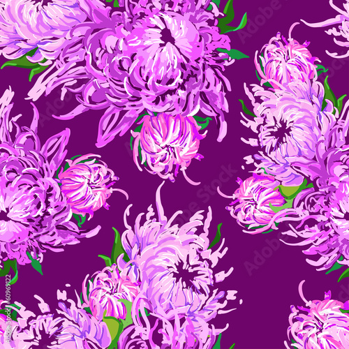 pattern of piony flowers