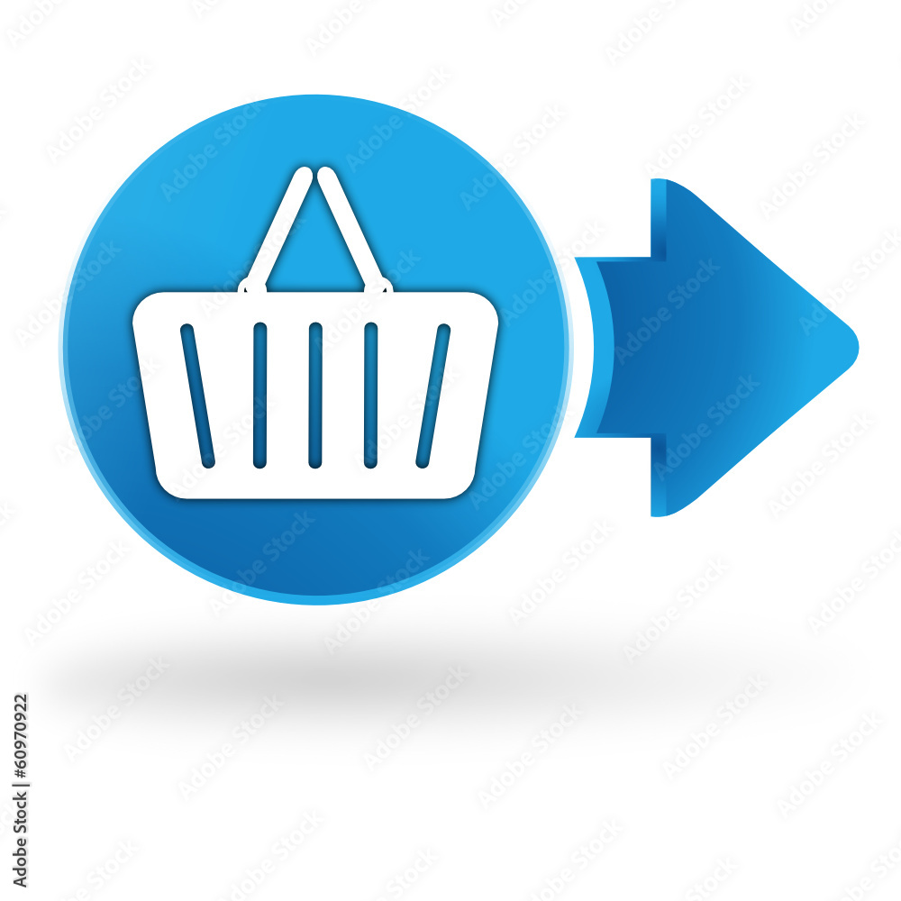 panier commerce électronique sur symbole web bleu panier commerce électronique sur symbole web bleu