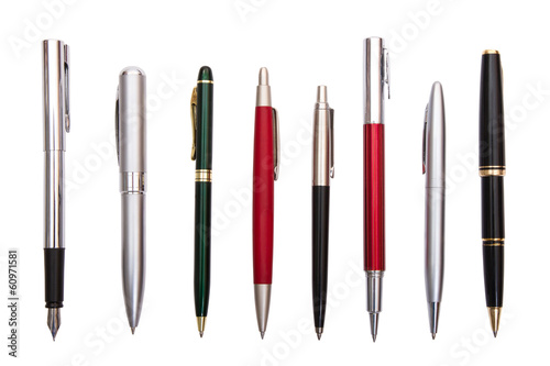 eight different pens