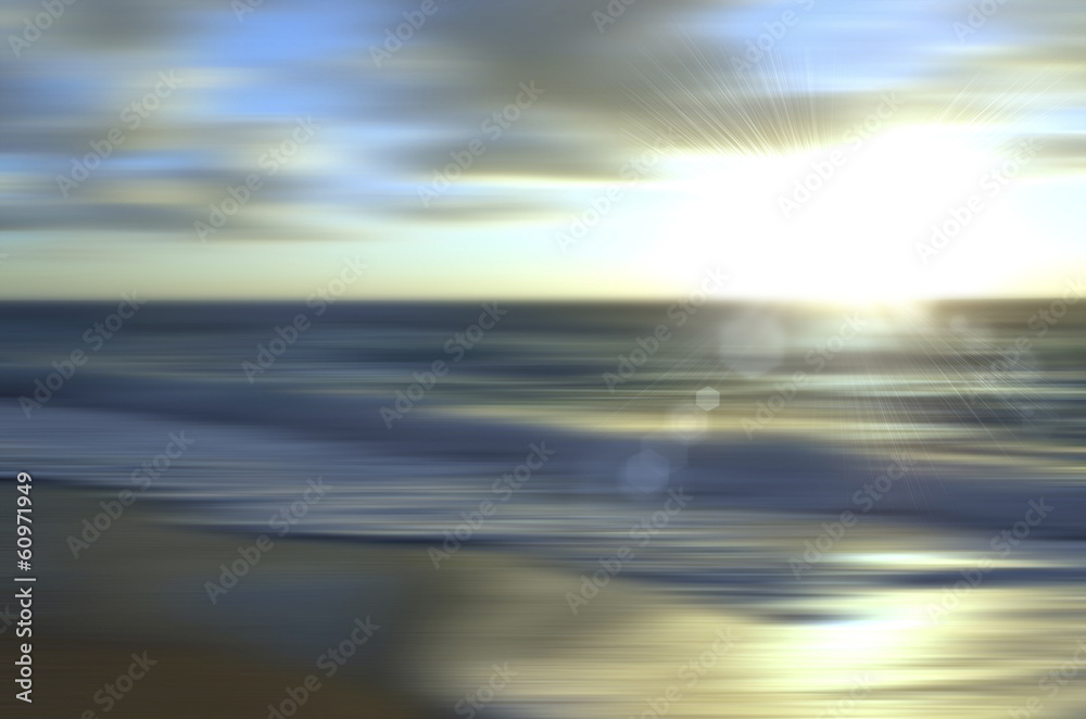 Tropical horizon abstract background
