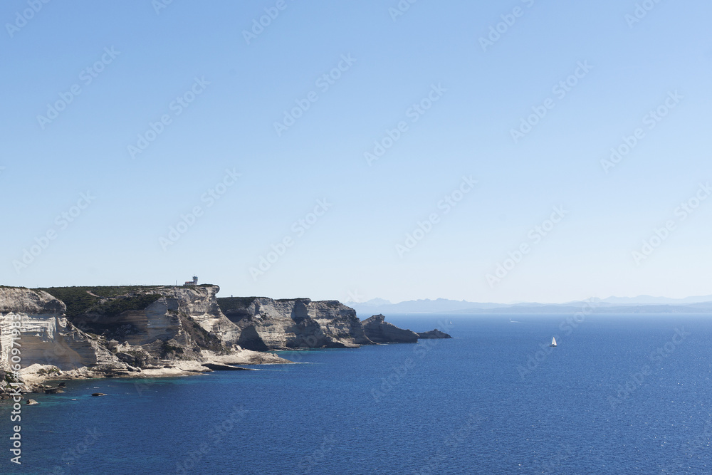 Mediterranean sea at  Bonifacio, Corsica.