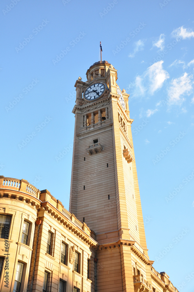 Clock tower building of central station - Sydney Australia