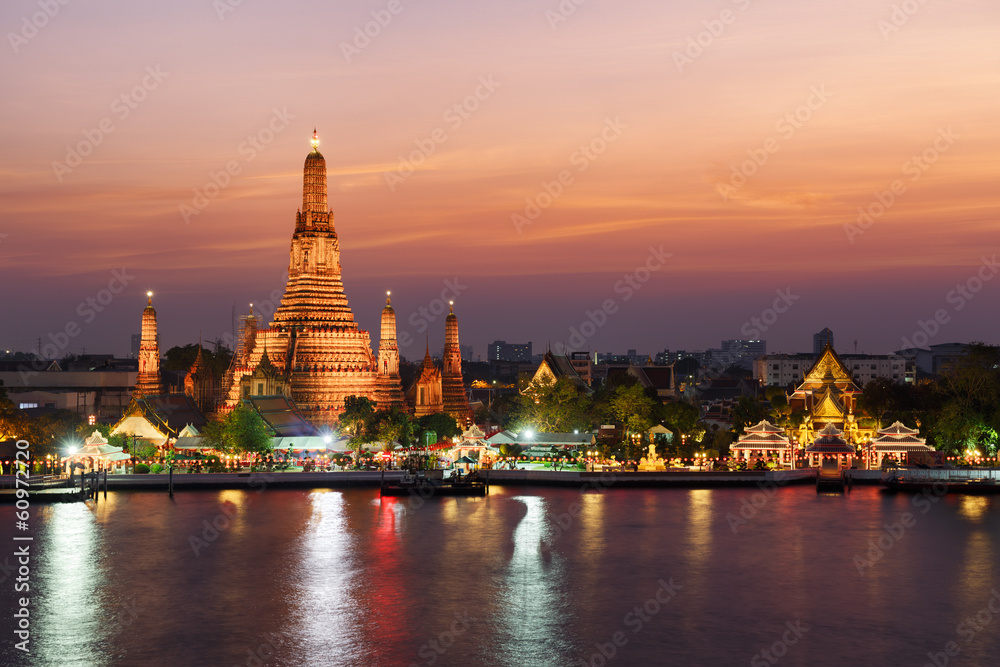 Wat Arun (Temple de l'Aube), Bangkok, Thaïlande
