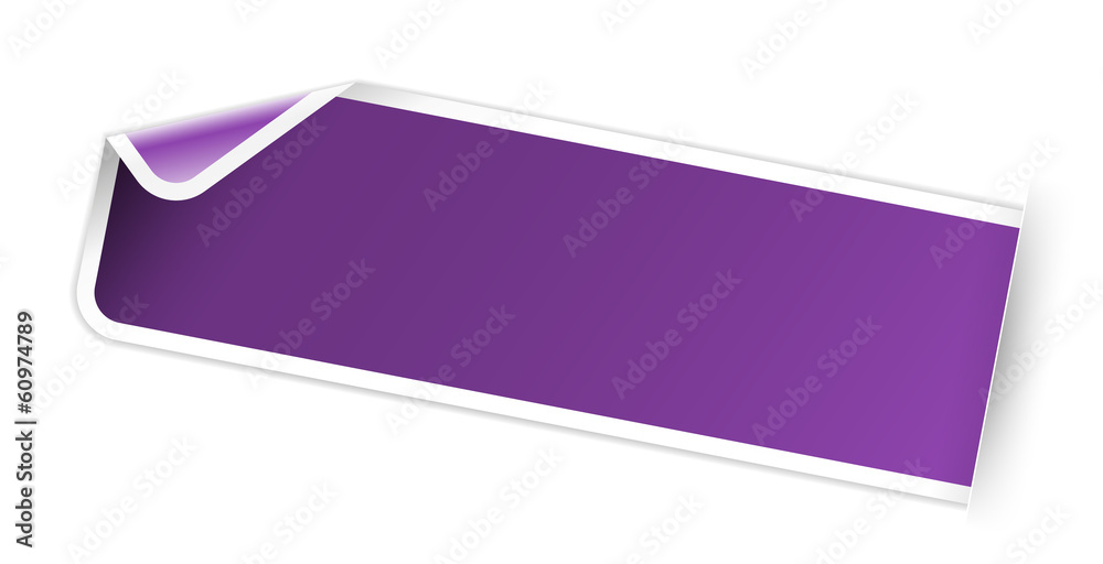 blank purple sticker
