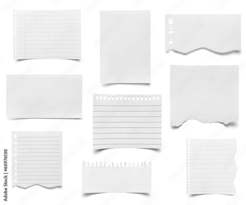 piece of paper note notepad piece of paper note notepad