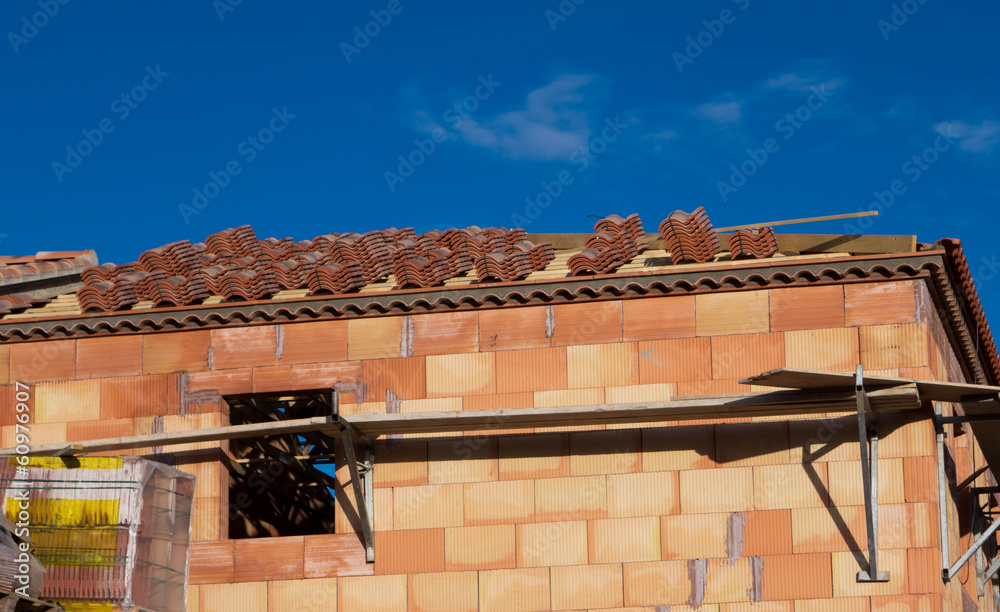 Naklejka premium Construction maison