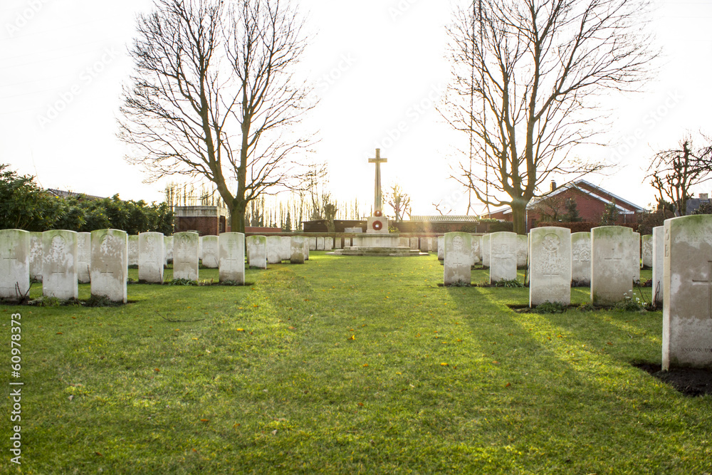 Cemetery world war flanders fields Belgium
