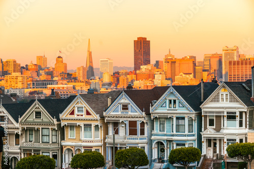 The Painted Ladies of San Francisco, California, USA.