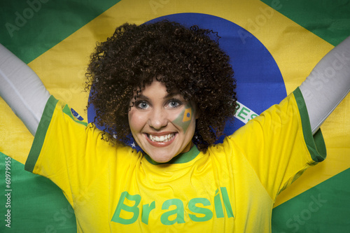 Fussball Fan Brasilien photo