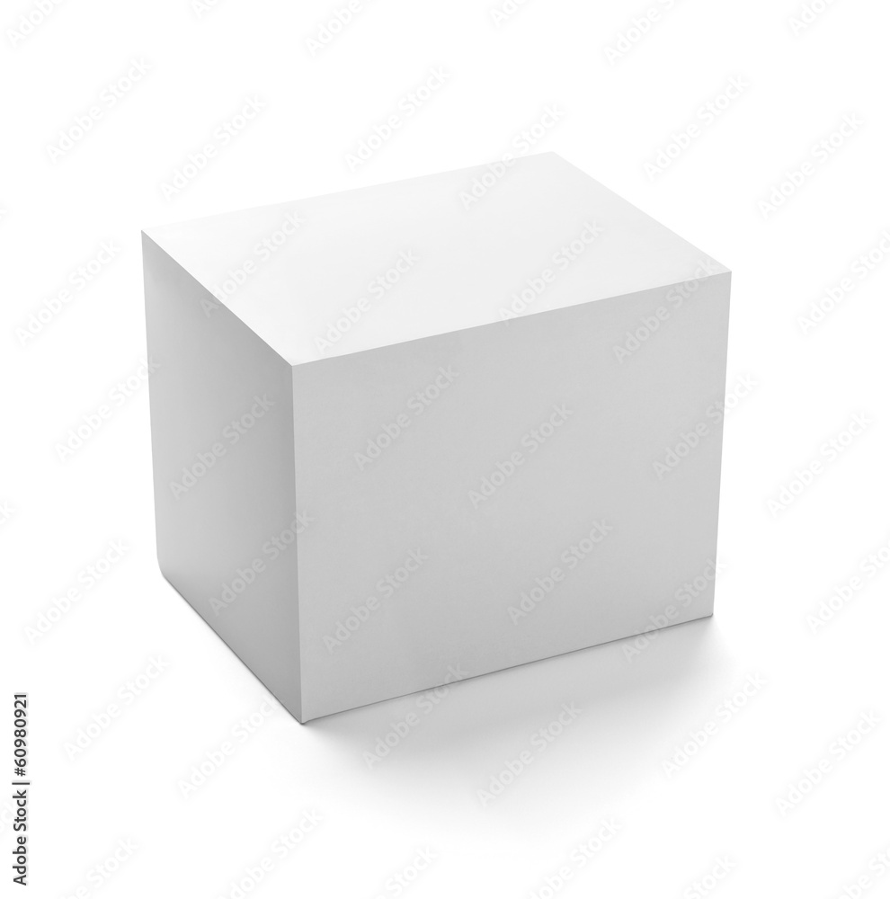white box container template blank package white box container template blank package