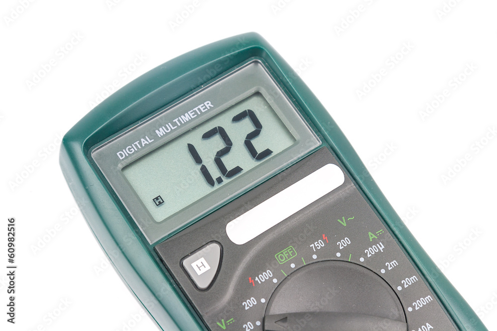 Digital multimeter isolated on white background Digital multimeter isolated on white background