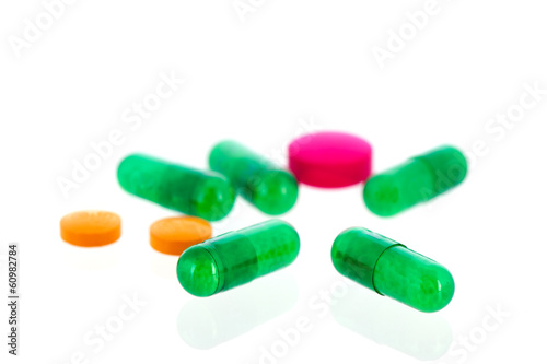 medicine in capsules and pills