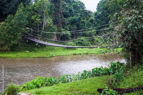 Suspension bridge at Khao Yai National Park, Thailand