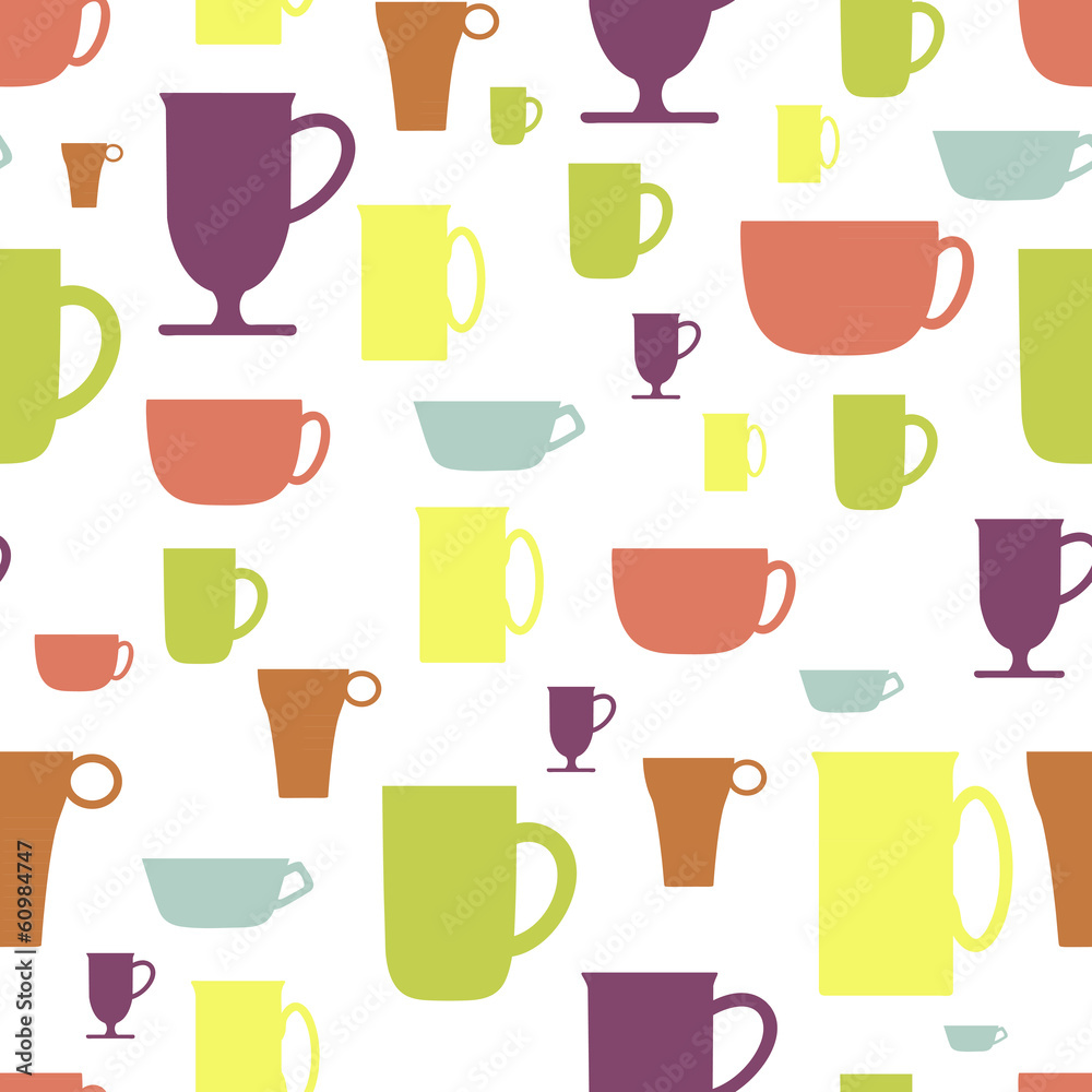 Cups Seamless Pattern