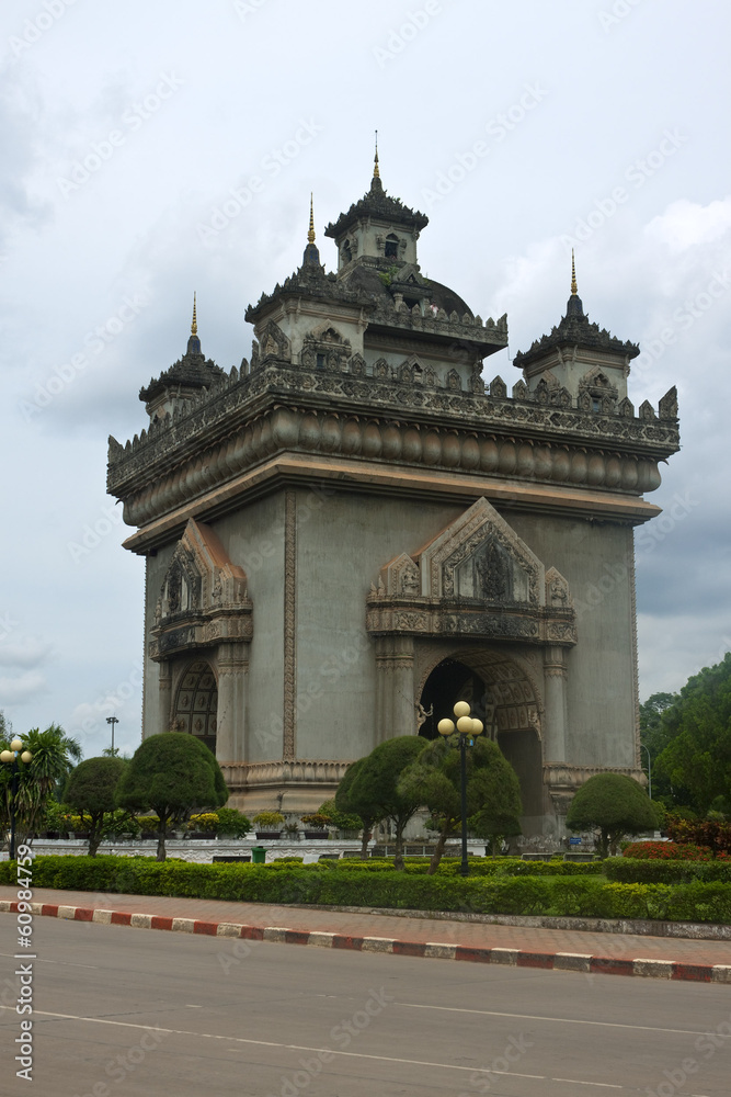 Patuxay monument in Vientiane, Laos 