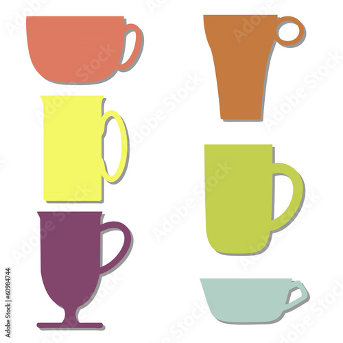 Colourful Cups Set