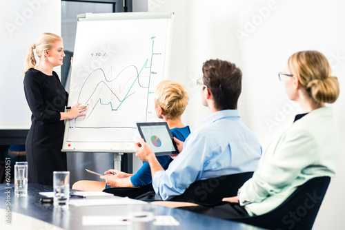 Business - Präsentation in einem Team photo