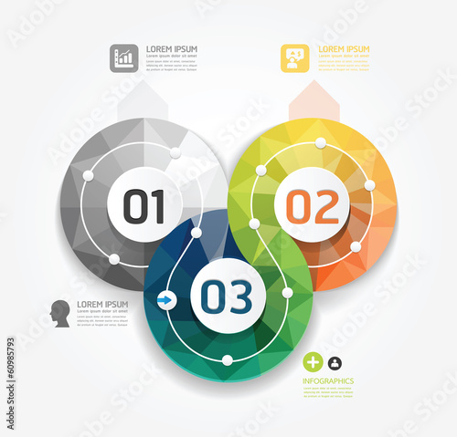 Geometric Modern Design Minimal style infographic template