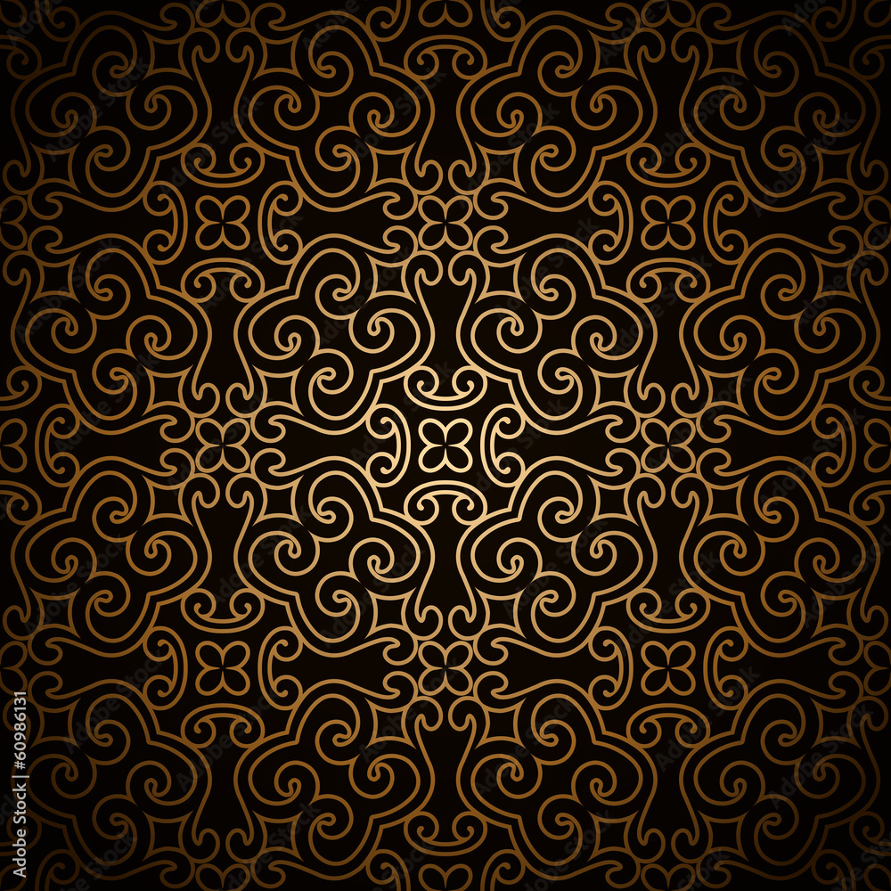 Dark gold seamless pattern