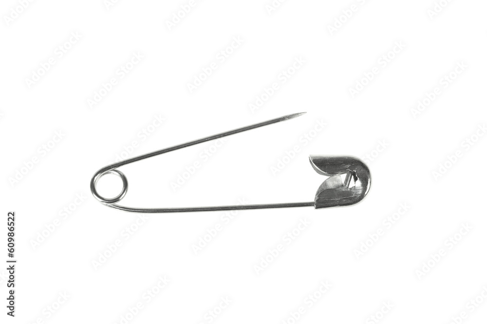 Single opened safety pins Single opened safety pins
