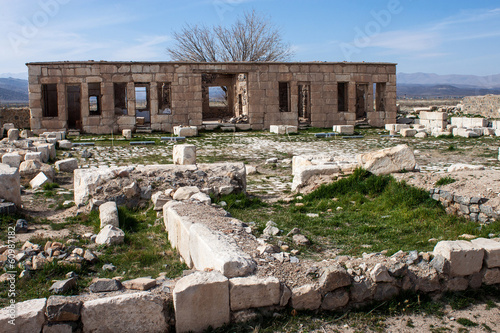 Ruins of an old caravanserai at Pasargadae, Iran