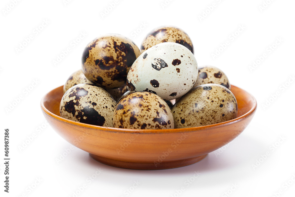 Fresh quail egg in bowl. isolated on white background. Fresh quail egg in bowl. isolated on white background.