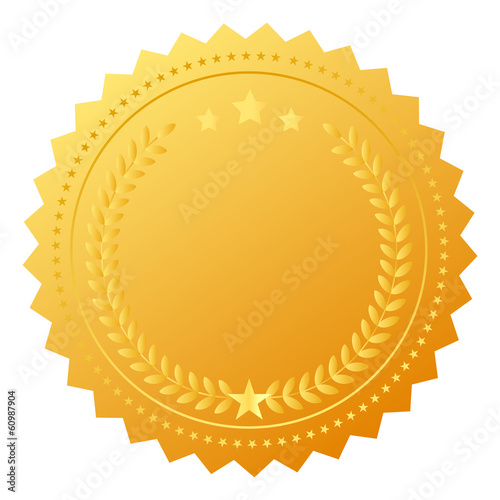 Blank award medal