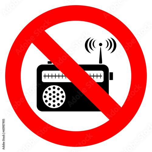 No music sign