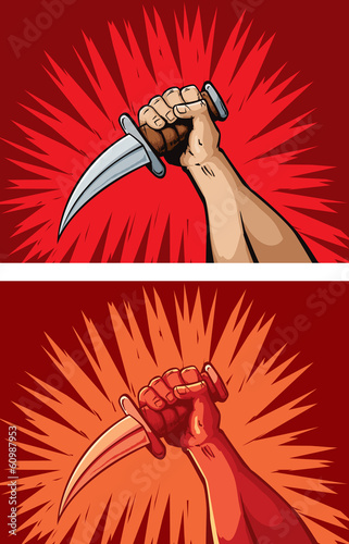 Hard knife hand